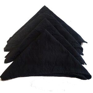 Black Damask Dinner Napkins (4)